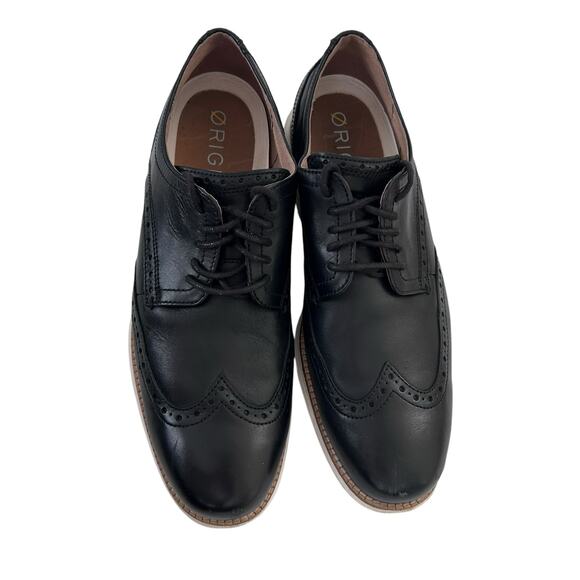 Cole Haan Black Leather OriginalGrand Lace Up Loafers Sz 10.5 - Picture 2 of 9